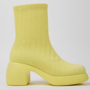 Camper Yellow Heeled Boots
